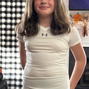 Under Armour Kids' Cream Short Sleeve Tee